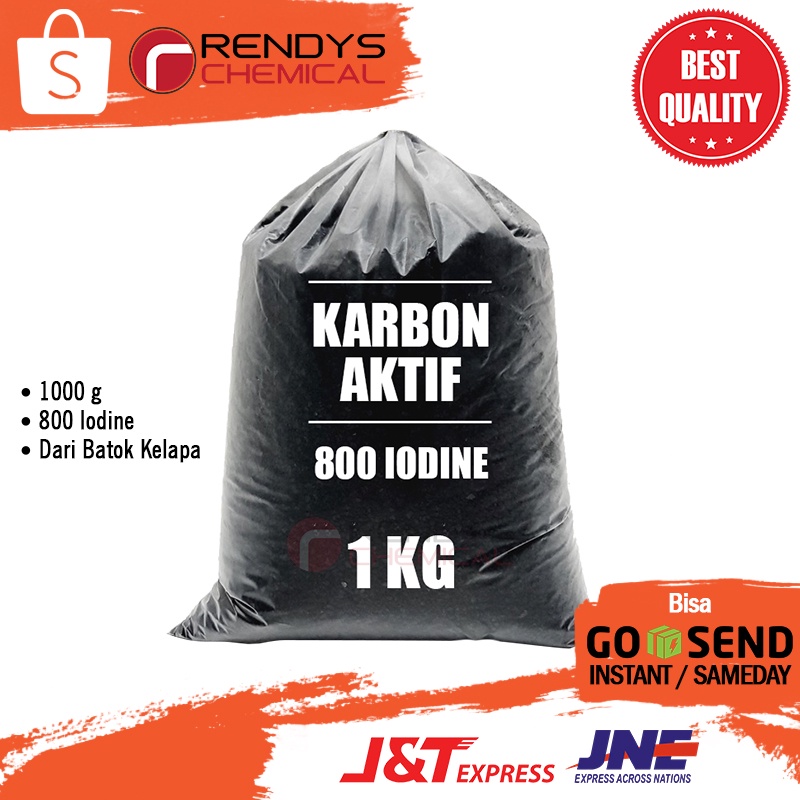 Karbon Aktif Iodine 1000 1Kg / Active Carbon / Activated Charcoal 1 Kg