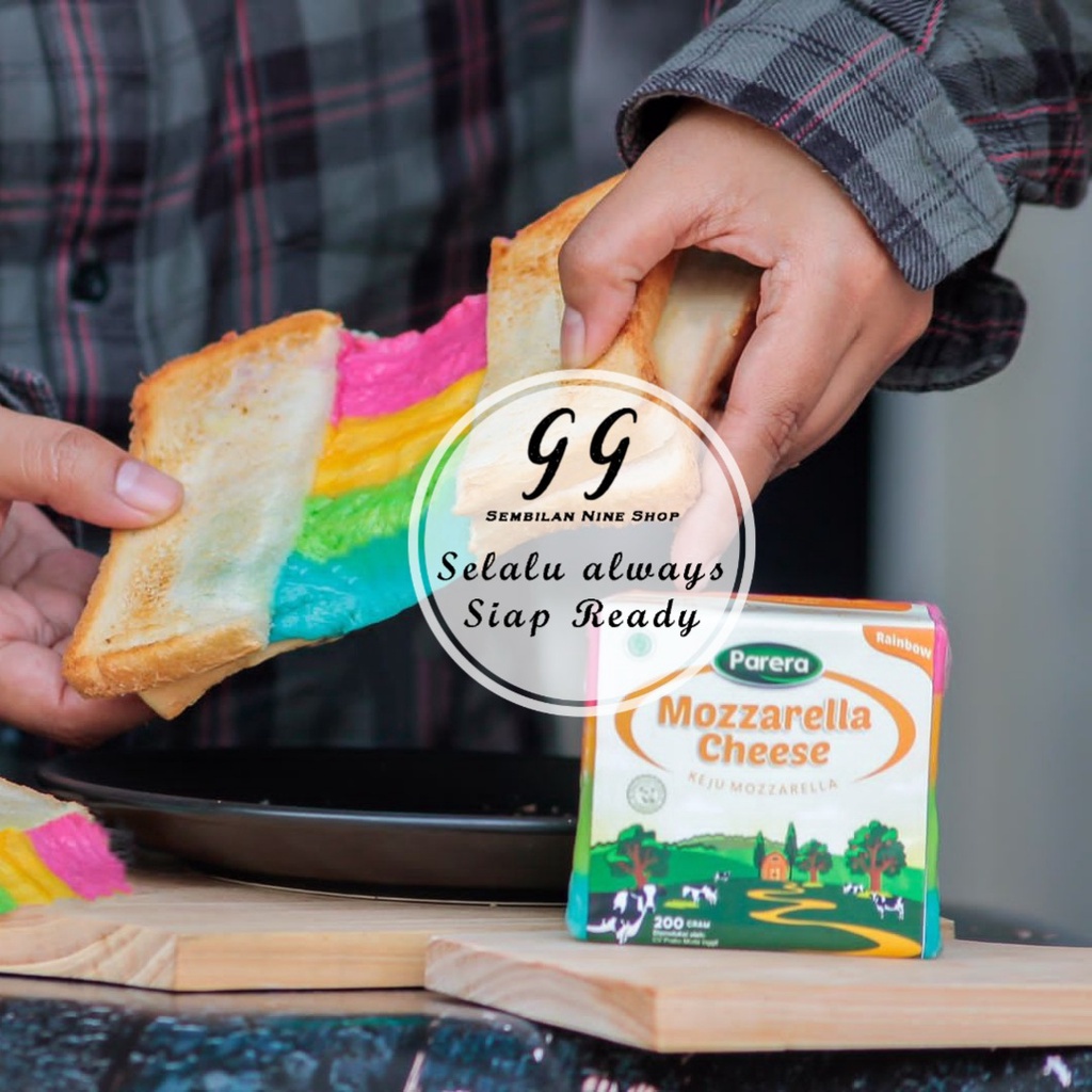 PARERA Mozzarella RAINBOW 200 GRAM Cheese Keju Mozarella Mozzarela
