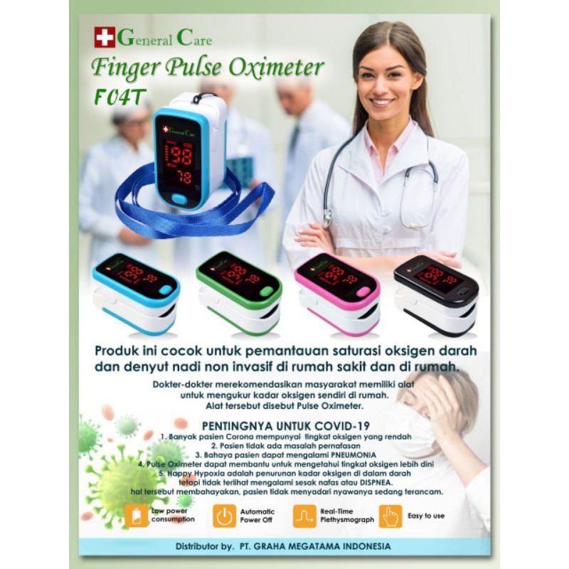 Finger Pulse Oximeter General Care 04T | Shopee Indonesia