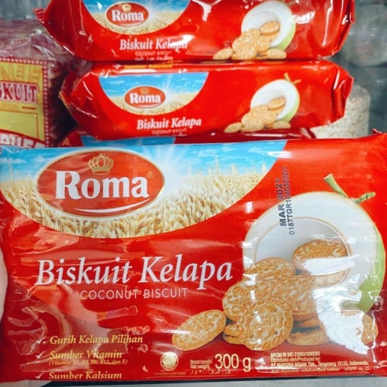 

Roma Kelapa 300 gram Per Pak isi 7 Pcs