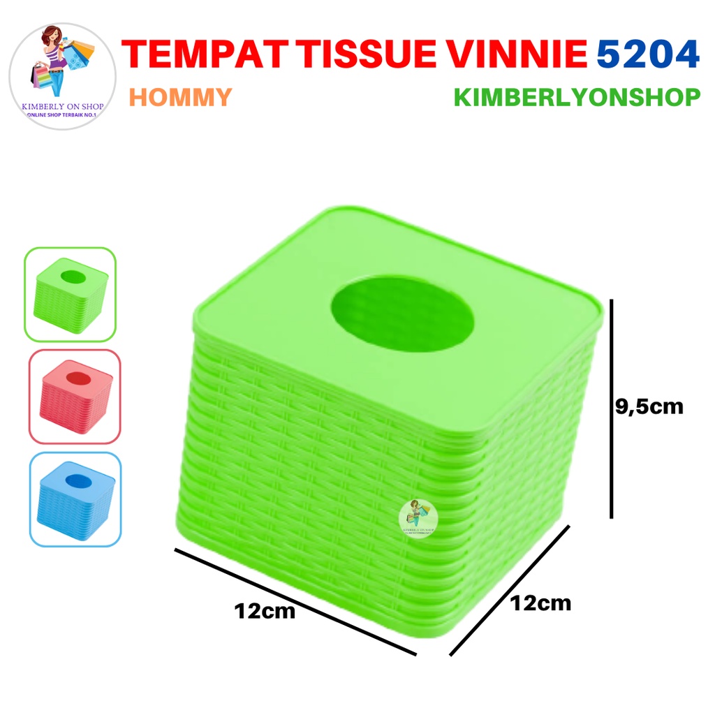 Tempat Tissue Kotak Tisu Segi Vinnie 5204 Hommy