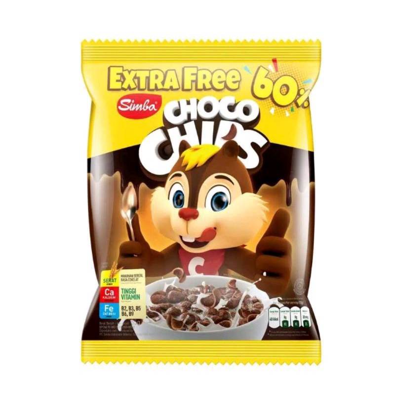 

Simba Choco Chips Extra Free 60% 50 + 30gr