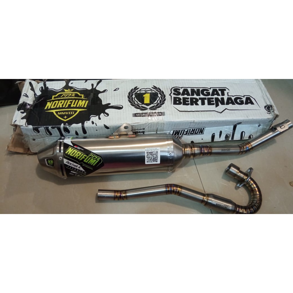 Knalpot Kenalpot Norifumi Rocket 4 Bore Up  Kompetisi Standar CRF 150L KLX Bigfoot Dtracker WR 155 Titanium