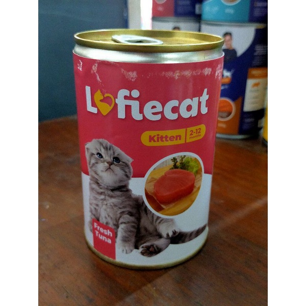 Lofiecat Kaleng Tuna Kitten 400gr Makanan Kucing Basah Kaleng