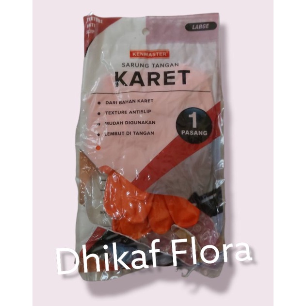 Sarung Tangan Karet Latex Size L Kenmastee