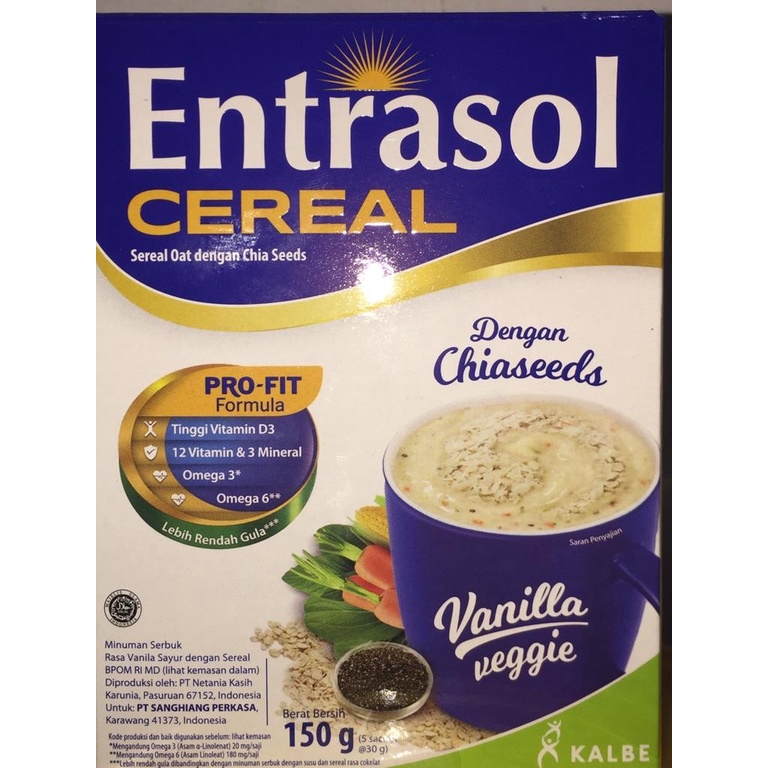 

Entrasol Quick Start QuickStart Vanila Veggie 5 x 30 g
