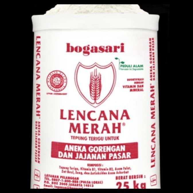 

Tepung Terigu Lencana Merah 25 Kg Untuk Gojek Or Grab