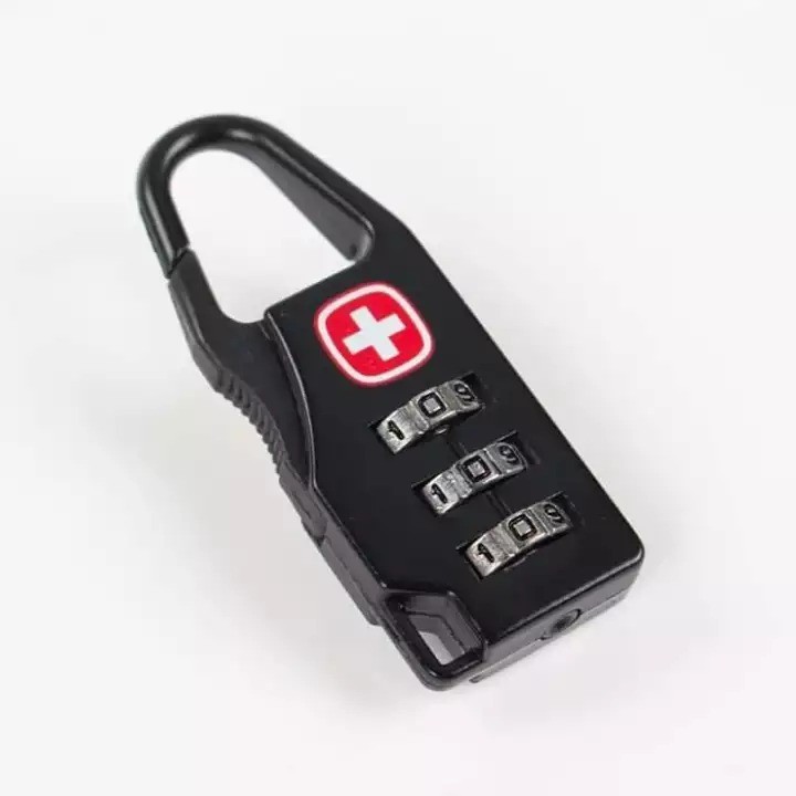 Gembok SWISS Password Code Lock Kunci Koper Zipper Lock Pengaman Tas PadLock Travel Bag