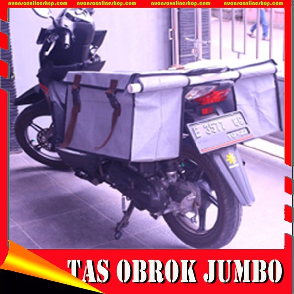 BLACKPINK Tas Pos Obrok Jumbo Tas Kurir Motor Tas Keranjang Motor Tas Kanvas Motor Tas Delivery