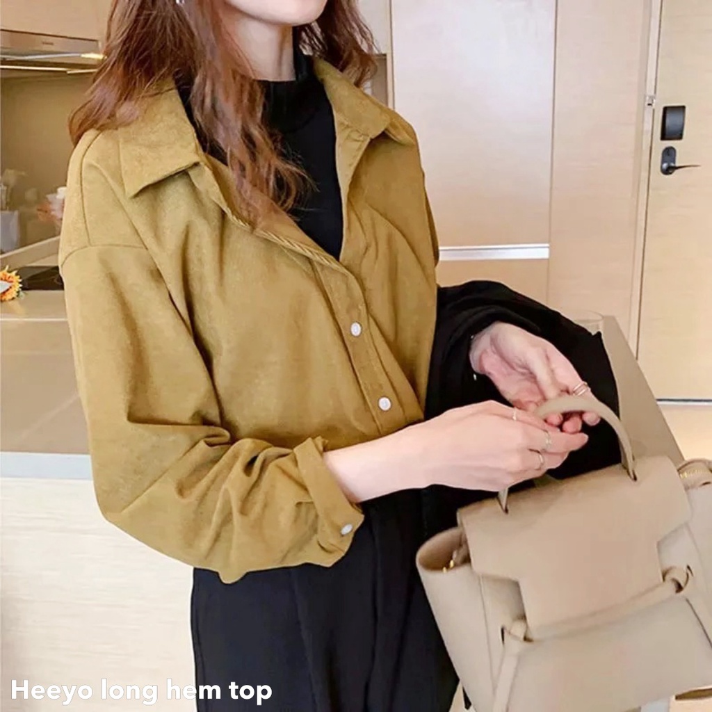 Heeyo long hem top - Thejanclothes