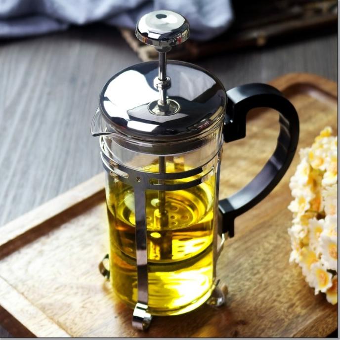 

[ COD ] Glass Kettle French Press Coffee Tea Maker Pot 600ml - YL01 DISKON Kode 1024