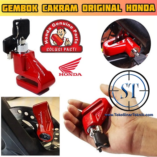 Kunci Gembok Motor Cakram Original AHM Honda Disk Brake Lock Safety Universal Vario Beat PCX ADV Nmax Aeox xmax dll