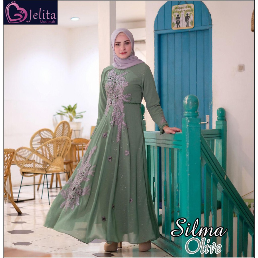 SILMA DRESS JELGANT GAMIS PESTA