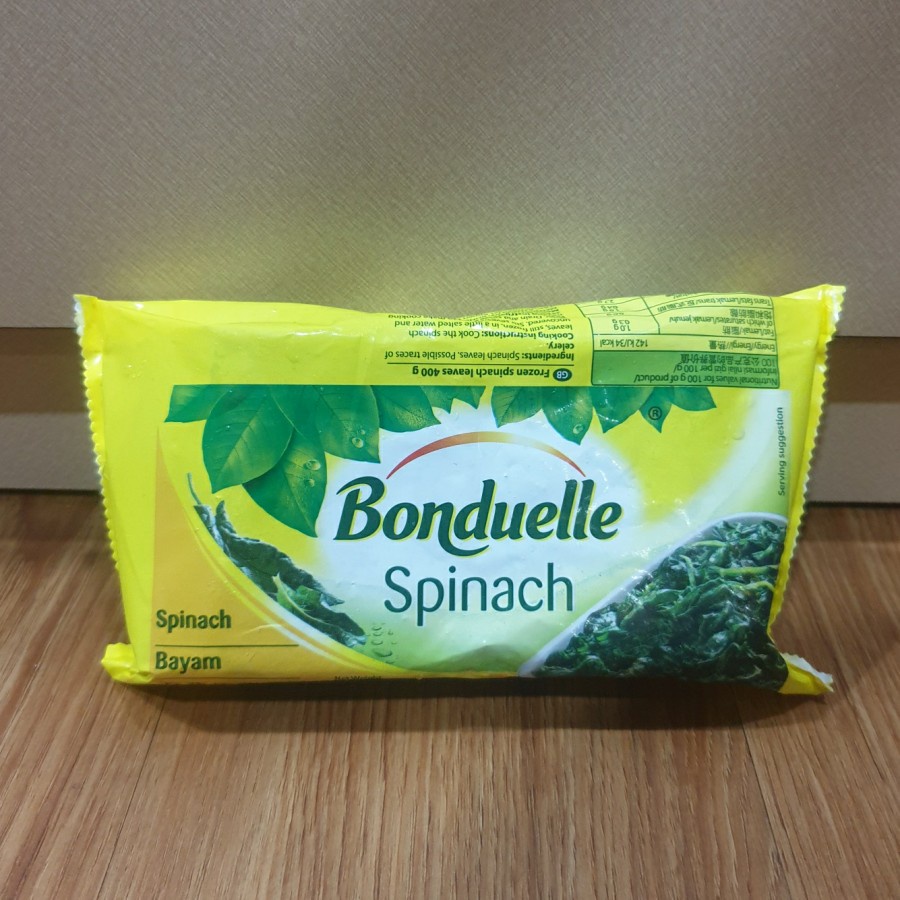 Bonduelle Spinach Frozen Sayur Daun Bayam Beku 400 Gr