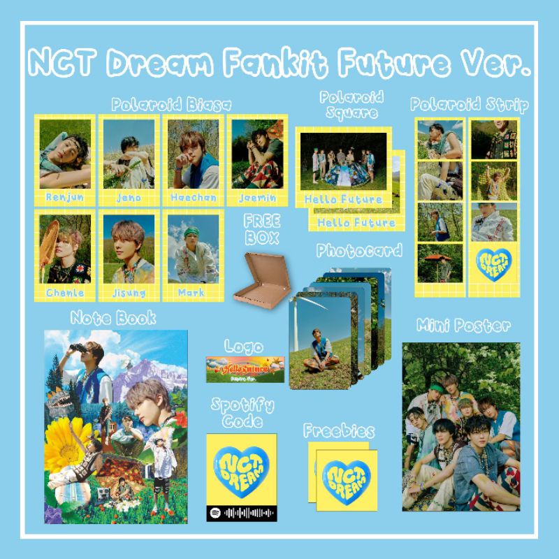 K-POP NCT DREAM HELLO FUTURE MINI FANKIT / FANKIT HELLO FUTURE FEELING / PAKET HEMAT  HELLO FUTURE /