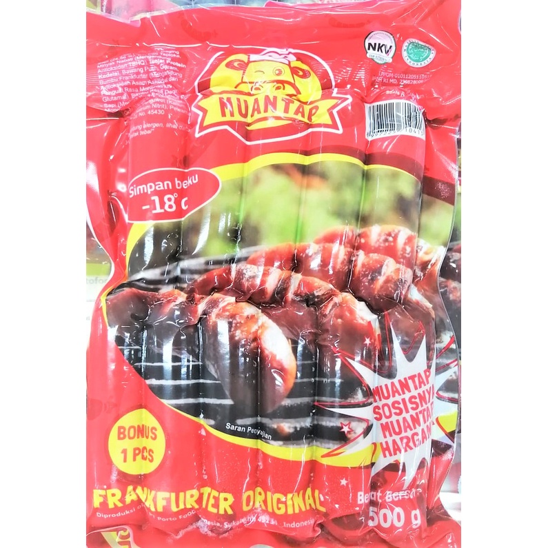 

Muantap Sosis Sapi Frankfurter Original (10 Pcs) 500gr