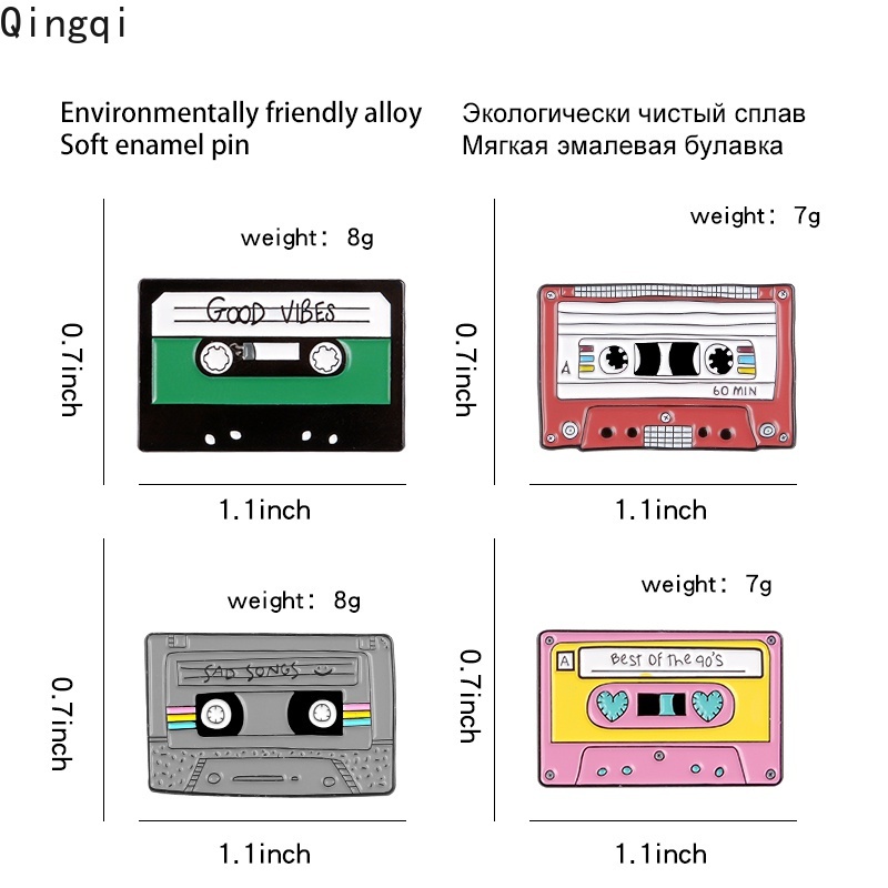 Bros Pin Enamel Bentuk Gramophone Gaya Retro Untuk Hadiah