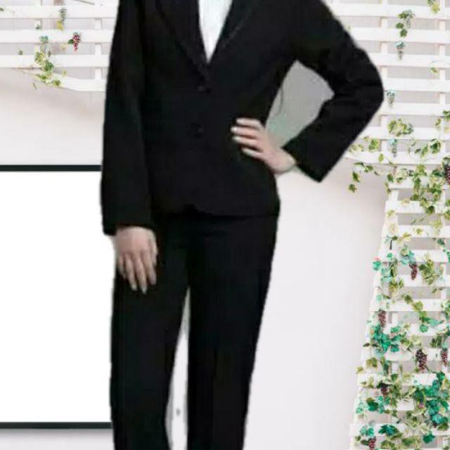 Blazer formal kantor wanita (hitam)