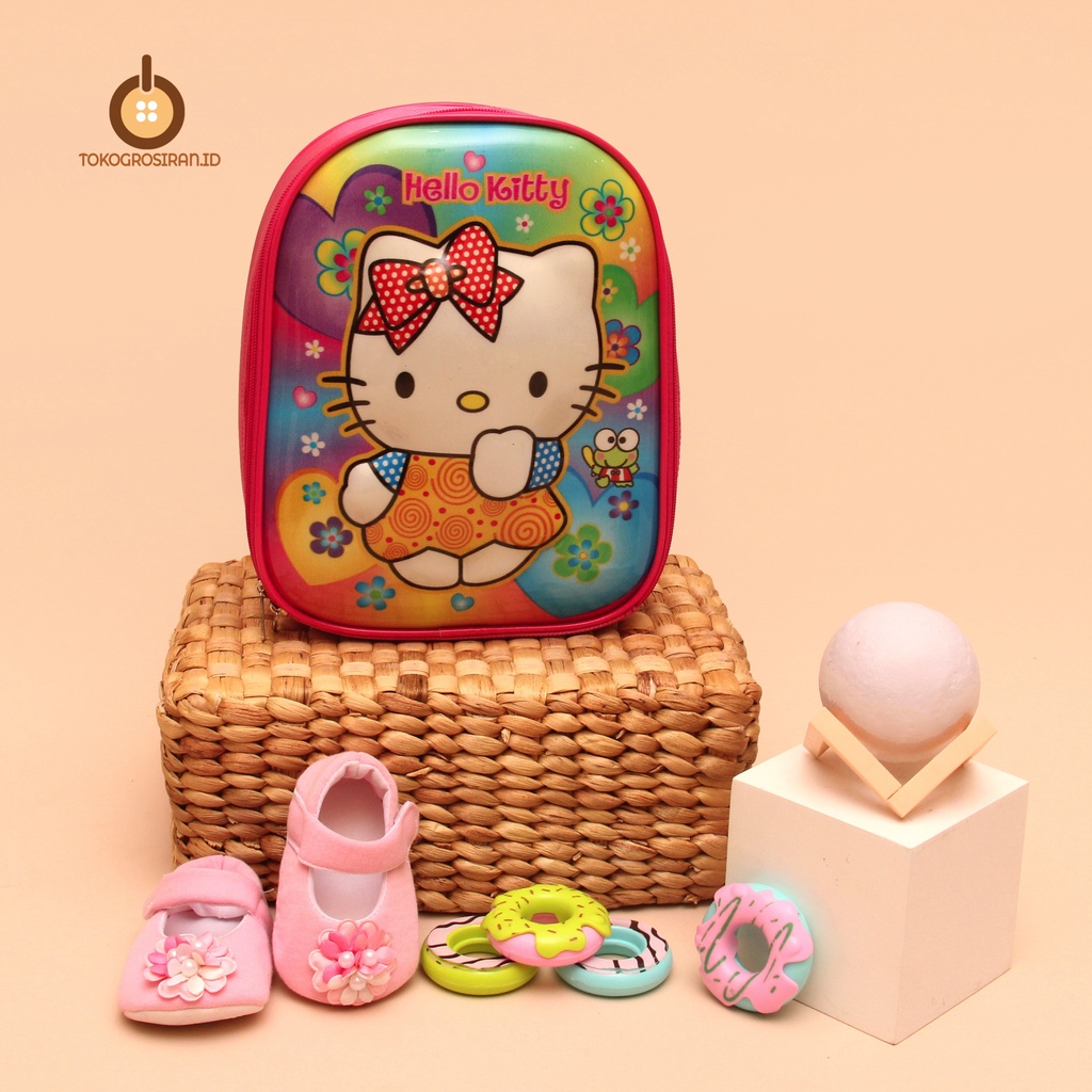 TOKOGROSIRAN.ID - TAS RANSEL ANAK BATOK MOTIF HELLO KITTY TAS ANAK SEKOLAH TAS PAUD