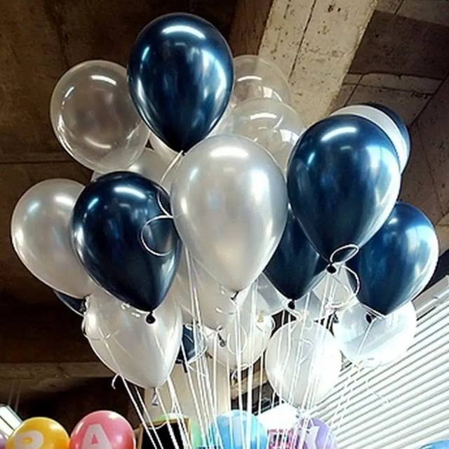 GROSIR ISI 100 - BALON LATEX METALIK 12 INCI TEBAL