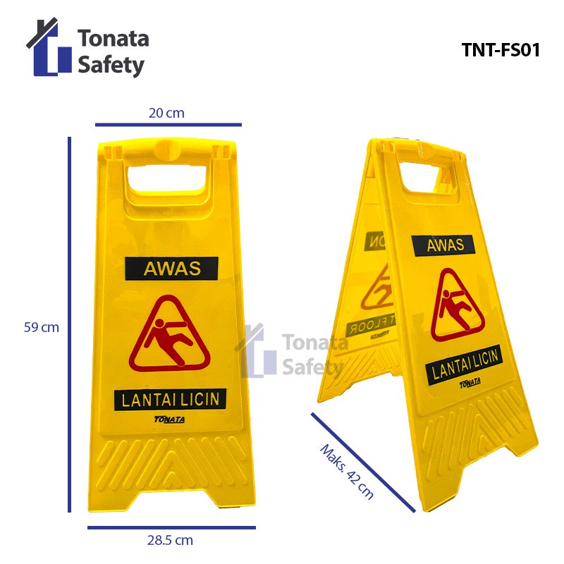 Warning Wet Floor Sign / Papan Awas Licin Tonata