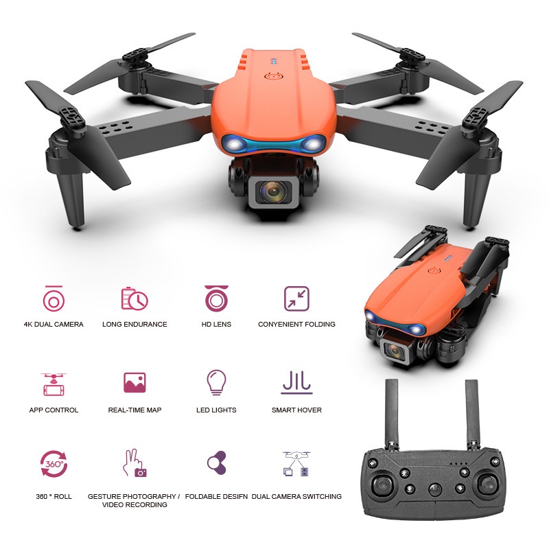 Mukava Drone E99pro dua Kamera 4K ultra HD Camera Auto Fokus Include Remot Dan Kamera Original