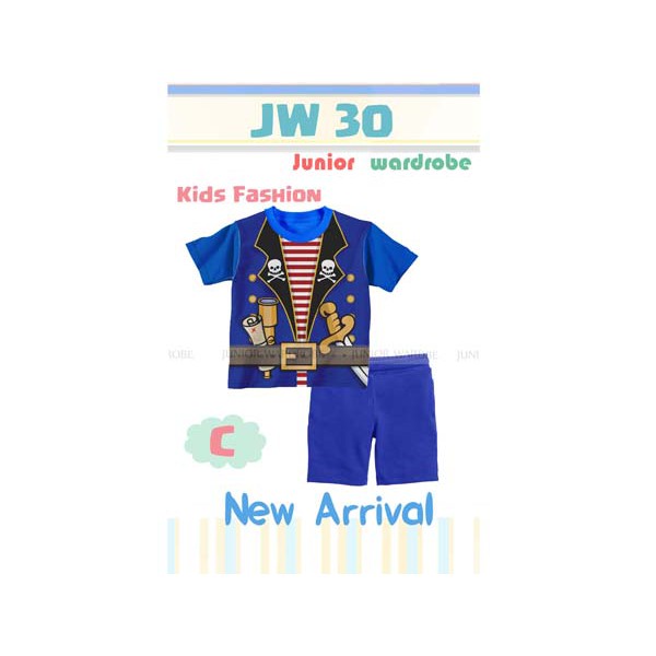 Fashion Boy JW 30 C baju setelan Anak Laki-laki bajak laut pirates