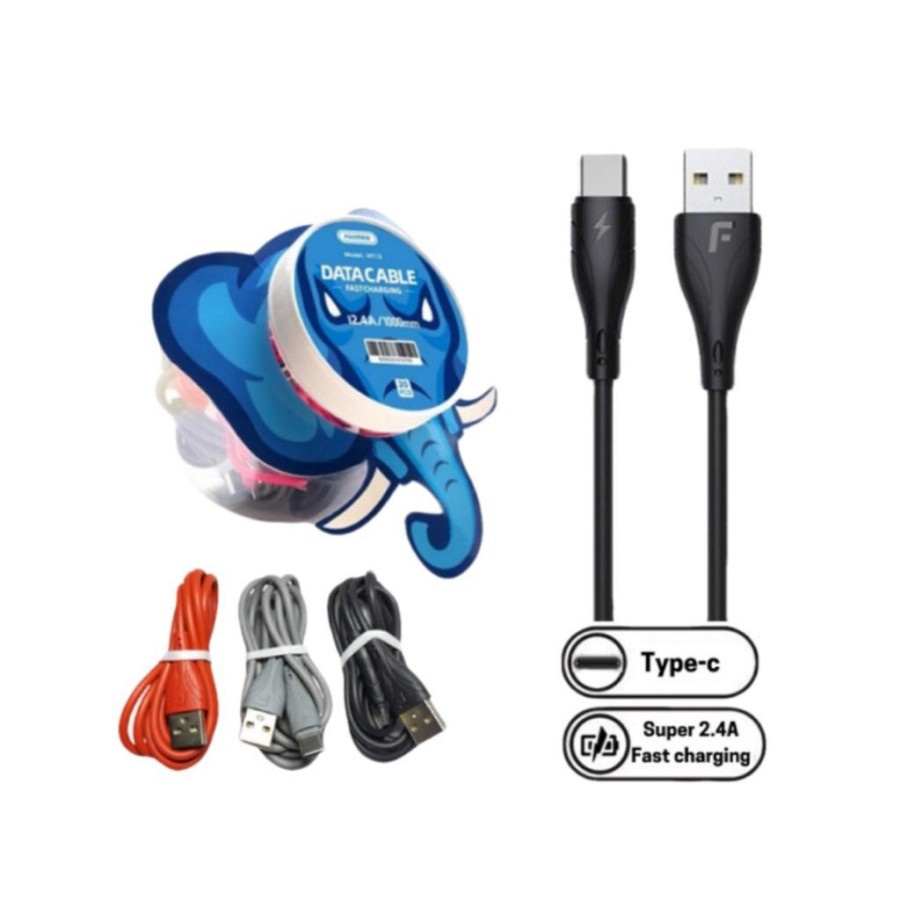 Kabel Type C FOOMEE NT13 Kabel Data Type C USB Fast Charging -SATUAN-