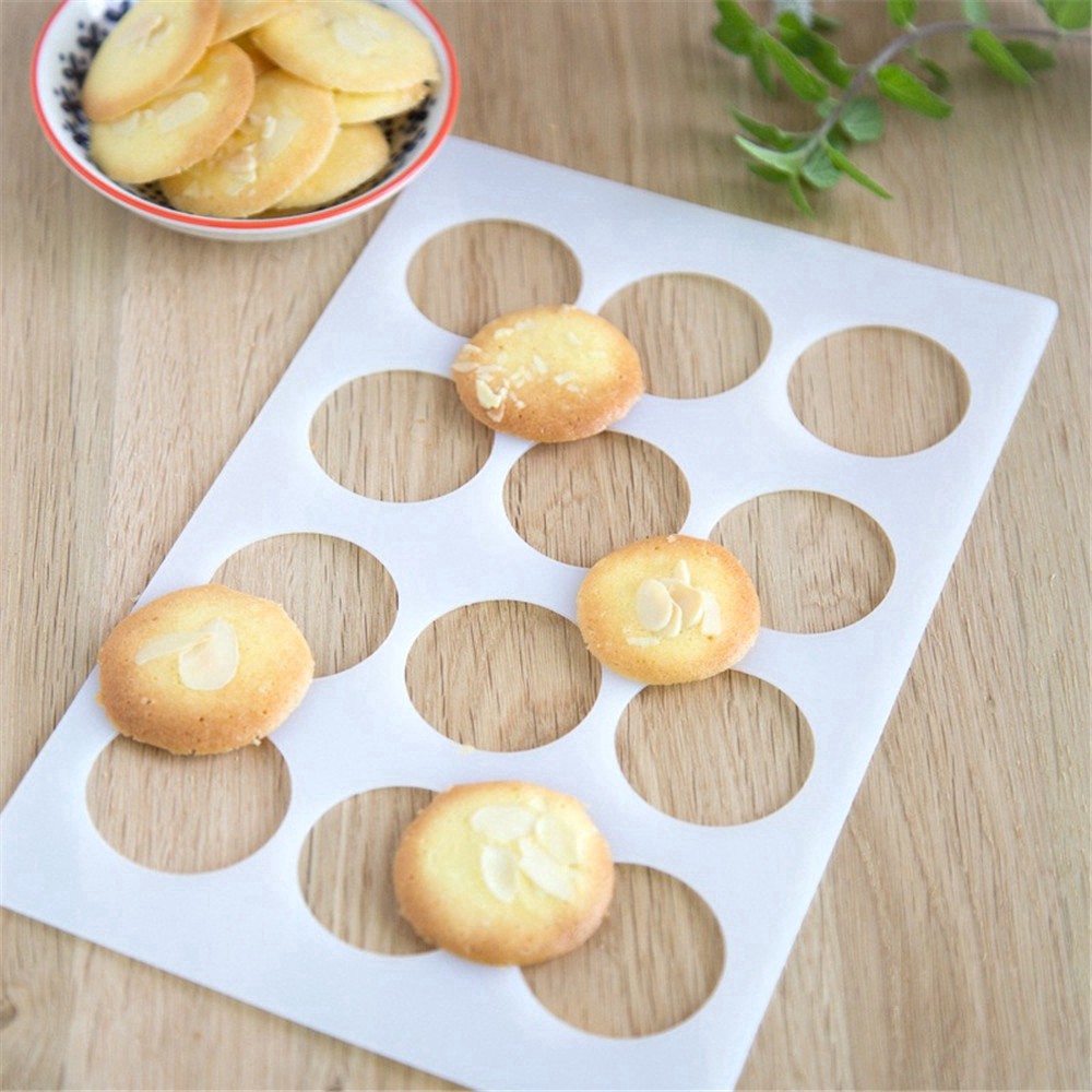 12 Cavity Thin Tile Crisp Pad Mold Candy Biscuit Mold DIY Accessories