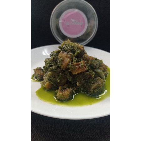 

sambal ijo ikan asin jambal/ berat kurang lebih 100 gr / Halal