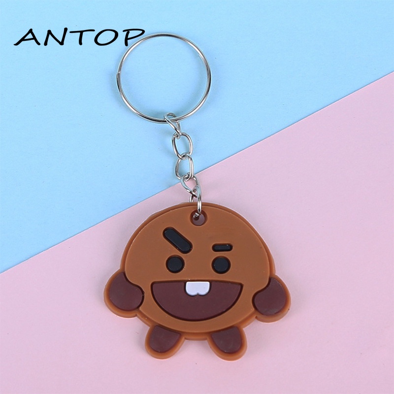 Lucu Kartun Keychain Liontin Hadiah Liburan Hadiah Siswa Hadiah PVC Lembut Hadiah ANTOP