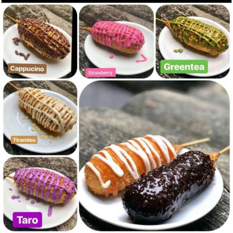 CORNDOG MOZARELLA (MEDIUM) FROZEN | CORNDOG HOTANG MOZARELLA KOREAN FOOD