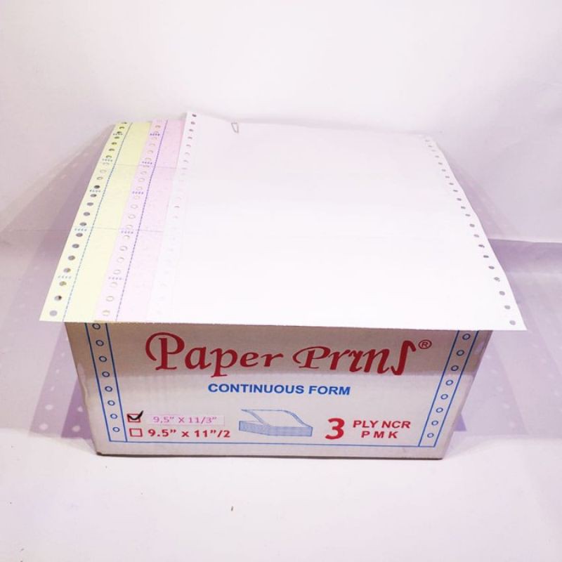 

CONTINUOS FORM PAPERPRYNS 3PLY NCR BAGI 3