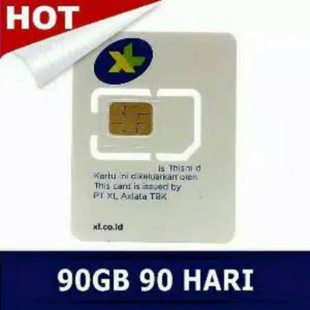 Kartu Perdana XL Go 90Gb / 3 bulan