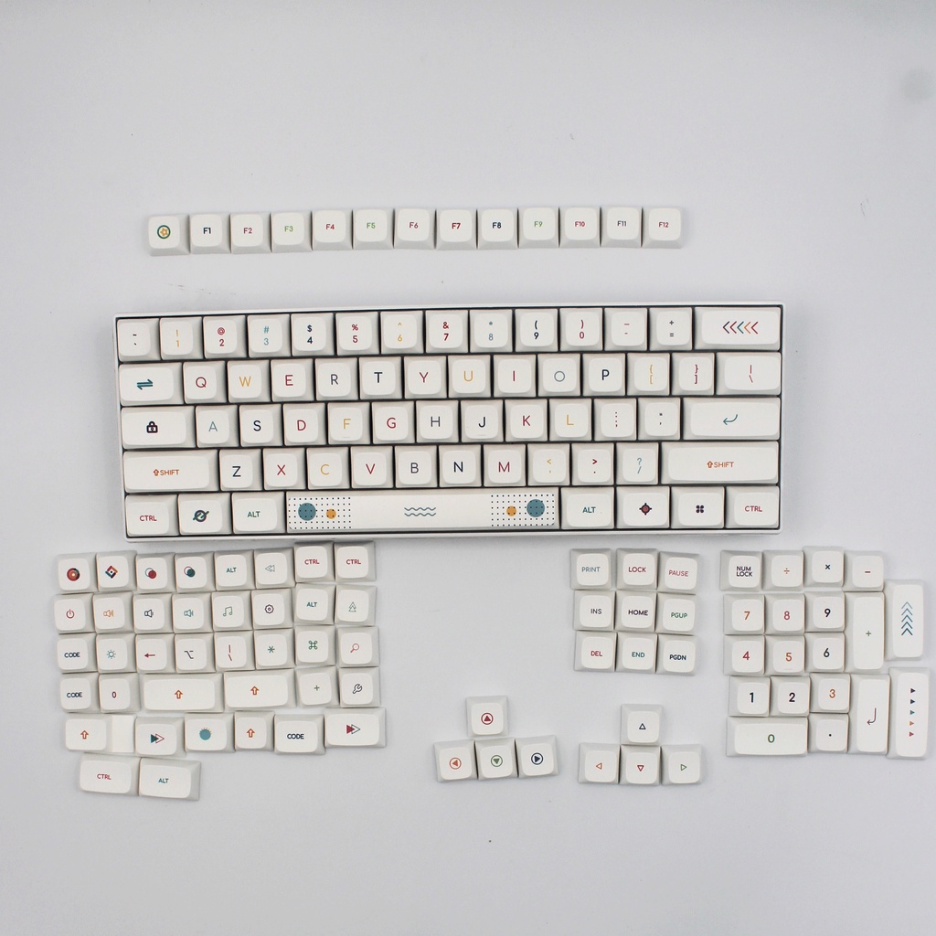 Pbt Pclneon Keycaps Xda Profile Untuk Keyboard Mekanik Filco / Duck / Ikbc Mx