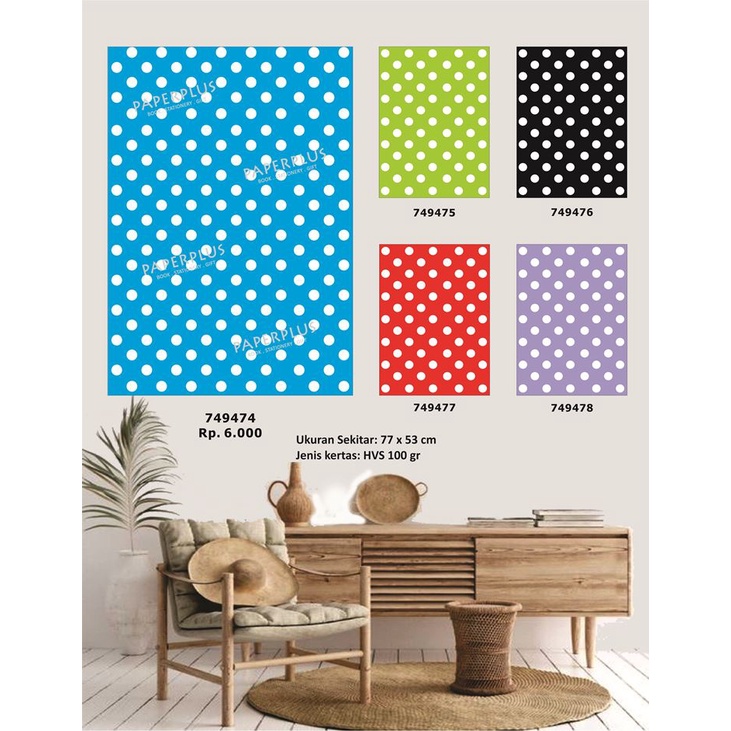 

Kertas Kado Garis/Polkadot 7