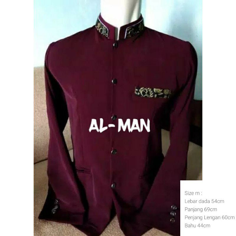 [NMV] JASKO JAS KOKO PRIA MEWAH GAGAH MERAH MARUN