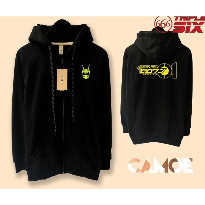 Jaket Hoodie zipper Kamen rider zero one 01