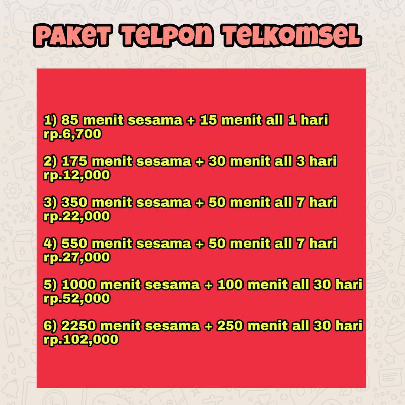 paket telpon telkomsel 30 hari