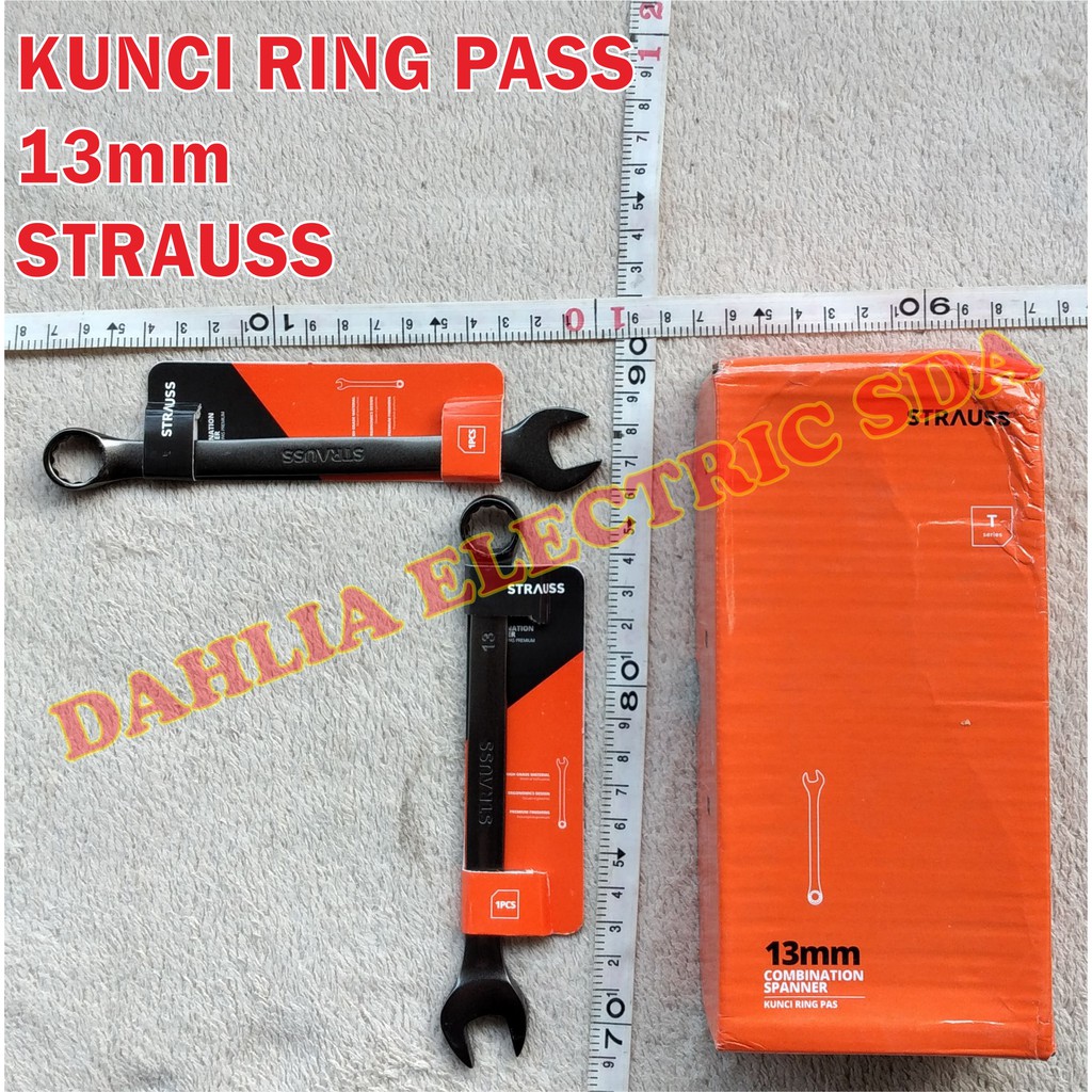 KUNCI RING PASS 13MM STRAUSS