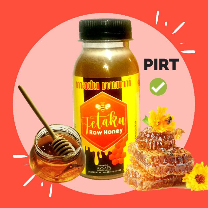 

DISTRIBUTOR MADU MURNI RAW HONEY FETAKU 100ML MURAH MURNI ASLI 100% PIRT