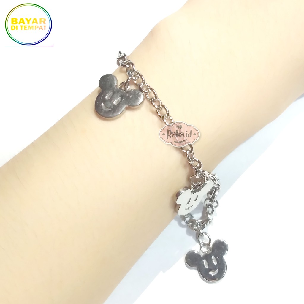 Raka Acc - Gelang Tangan Gelang Wanita Mickey Kupu Kupu Besar Perhiasan Wanita Menawan 399 400