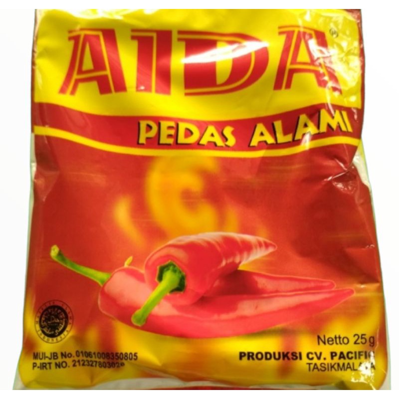 

AIDA 25gr Cabe Giling Bubuk Pedas Alami