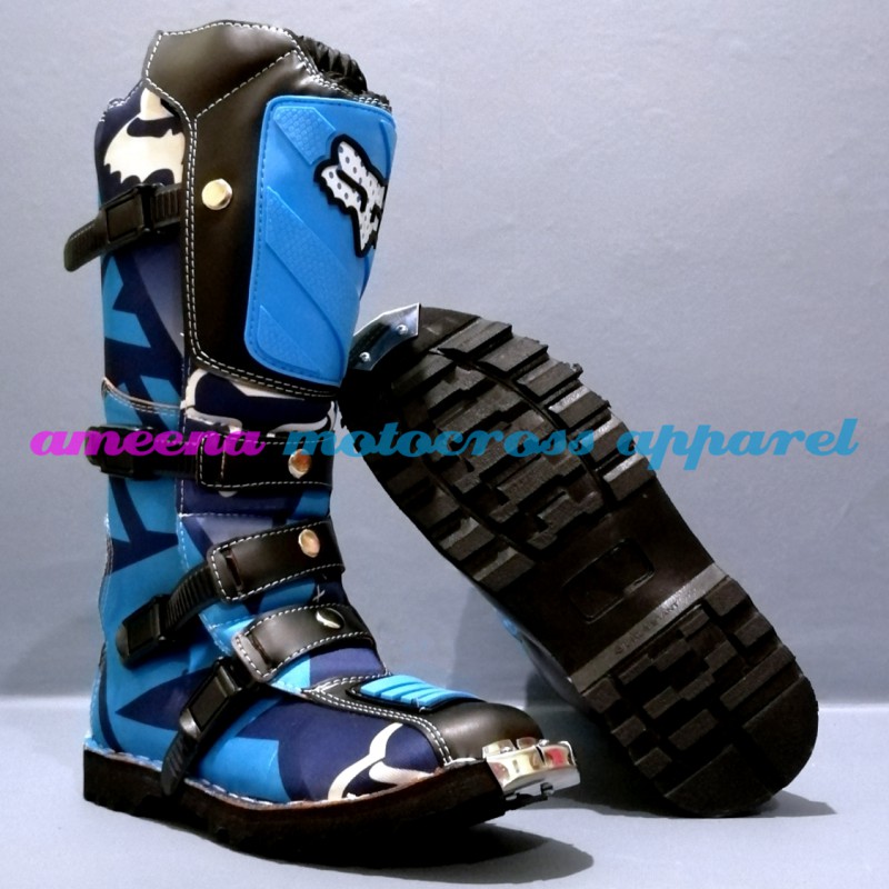 Sepatu Cross Fullprint Besi - Sepatu Trail Motocross - Sepatu MX Adventure - 005