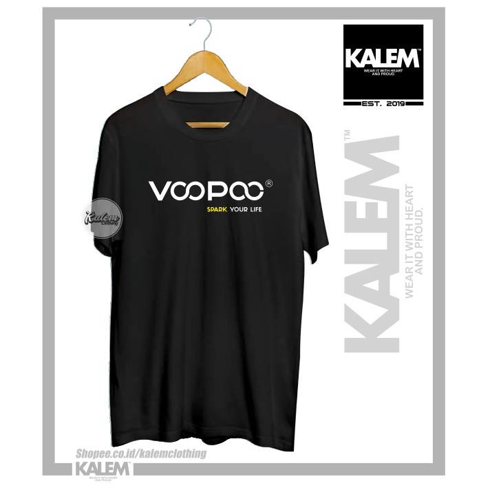 Kaos Baju Vape VOOPOO Logo Kaos Distro Vaping Termurah - KEEP KLM