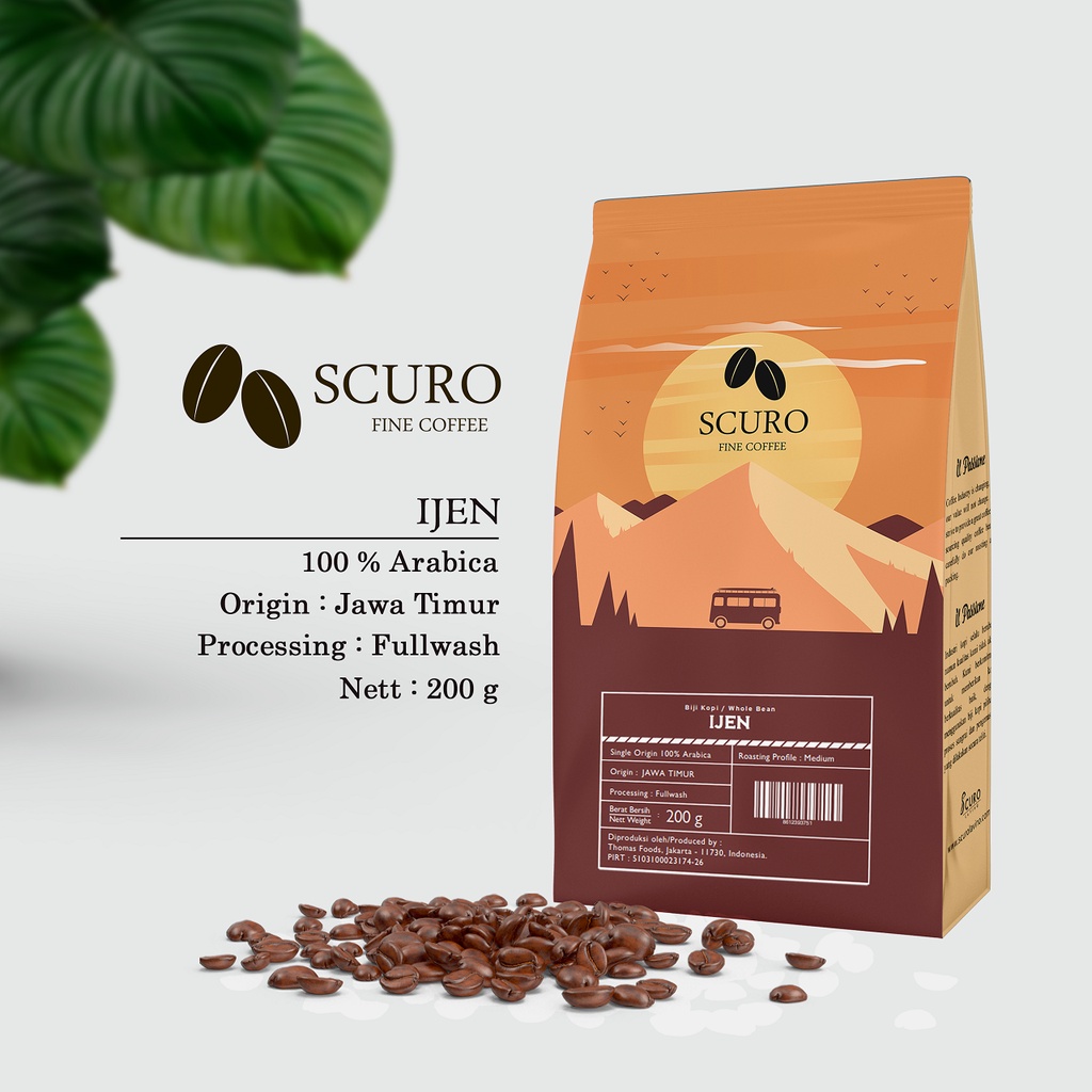 

Scuro Coffee - Java Ijen Roasted Bean 200gr