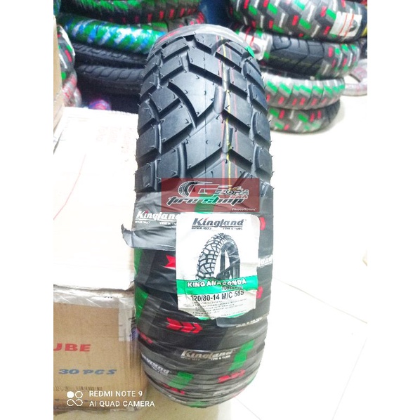 Ban montor matic tubreless kingland 120/80-14 king anaconda ban honda vario xread pcx lexy ban luar 