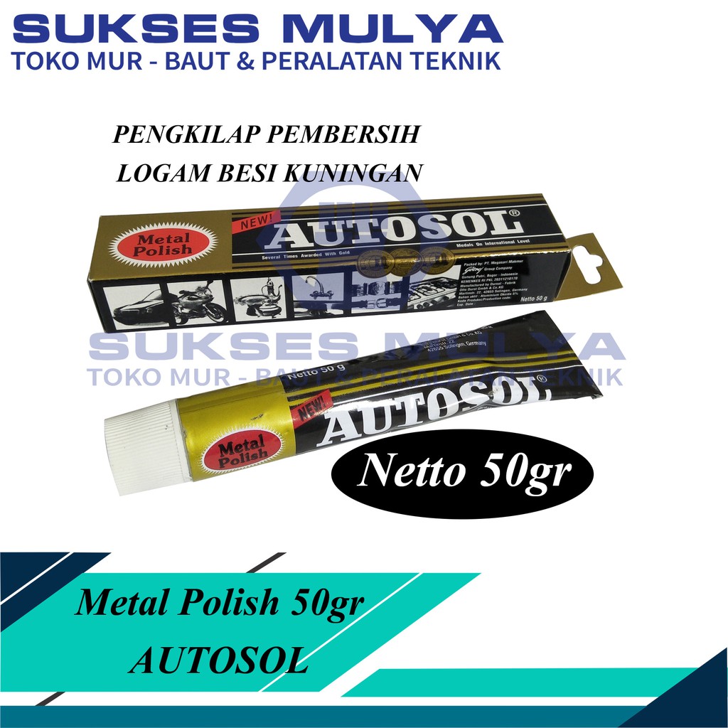 Autosol Metal Polish 50gr / Autosol Poles Pembersih Karat Logam