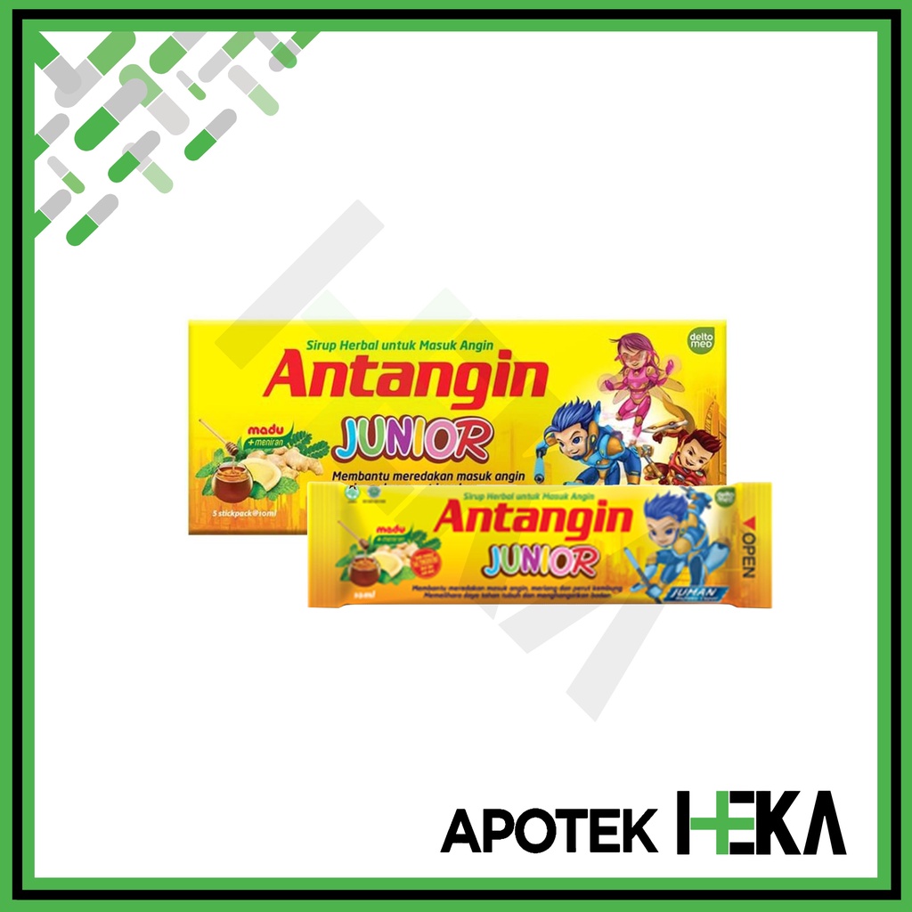 Antangin Junior Syrup 10 ml Box isi 5 - Sirup Masuk Angin Anak (SEMARANG)