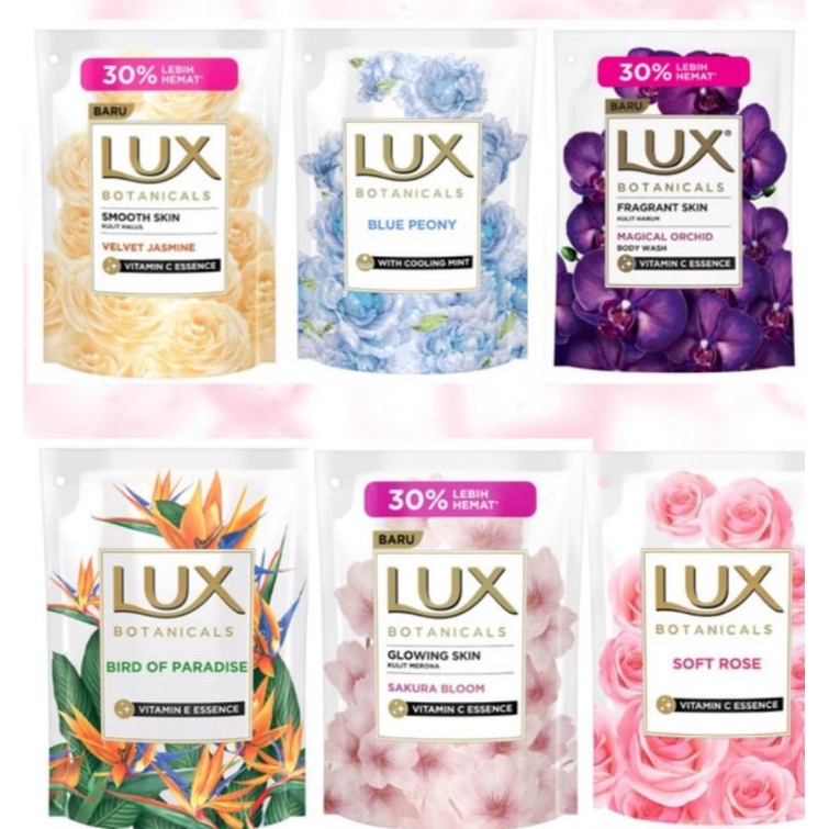 LUX Body Wash 400ml Refill Sabun Mandi Cair Refill